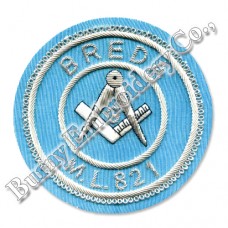 Masonic Regalia Rounded Hands Embroidery Blazer Badge